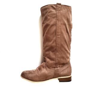 Charles Albert | Tan Suede Tall Boots